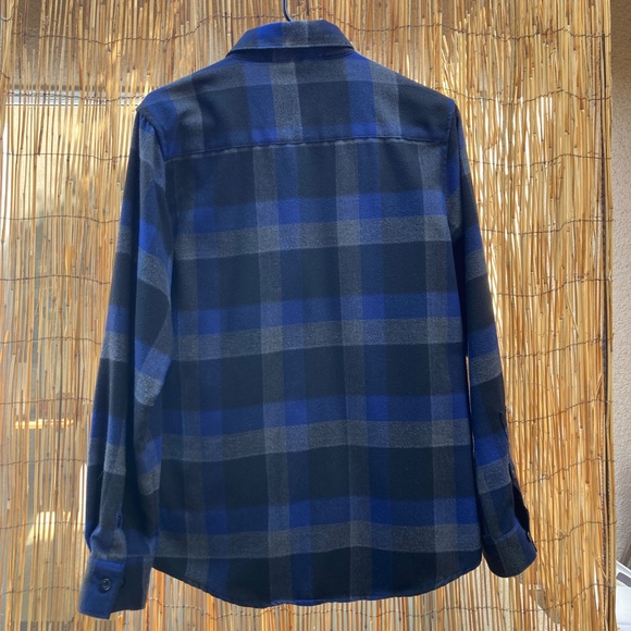 Blue and Black Plaid Flannel by YAGO - Picture 8 of 8